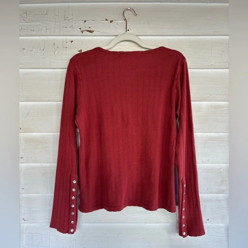 Emma Rothkopf Pointelle Henley - Picture 2 of 4